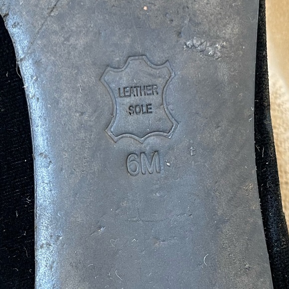 Tory Burch Black Velvet and Satin Bow Ballet Flats - Picture 10 of 13